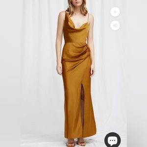 Significant Other Size 2 copper floor length dress